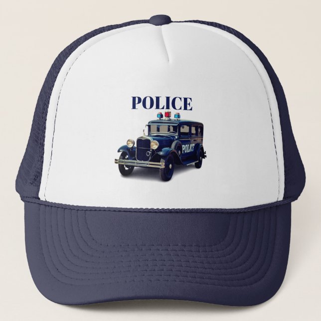 POLICE TRUCKER HAT (Front)