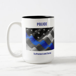 Police Two-Tone Coffee Mug