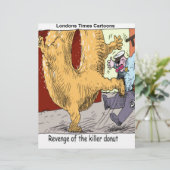 Police Vs Donut Funny Cartoon (Standing Front)