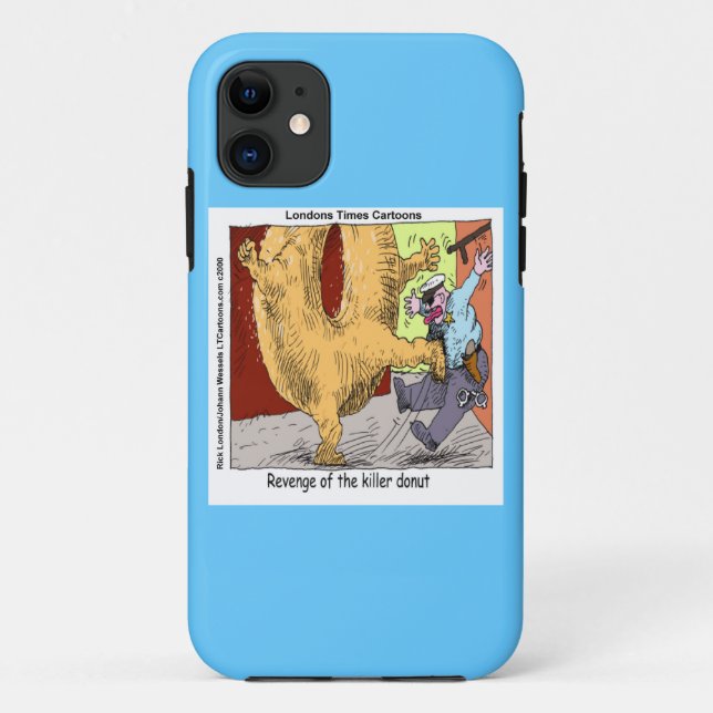 Police Vs Donut Funny iPhone 5 Case (Back)