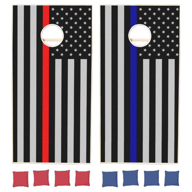Police vs. Firemen Cornhole Set (Set)