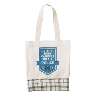 Police Wear Body Cameras Zazzle HEART Tote Bag