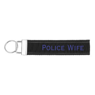 Police wife keychain