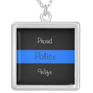 Police Wife Pride Silver Plated Necklace