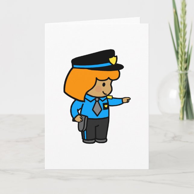 Police Woman Card (Front)