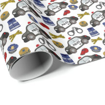 Police Wrapping Paper