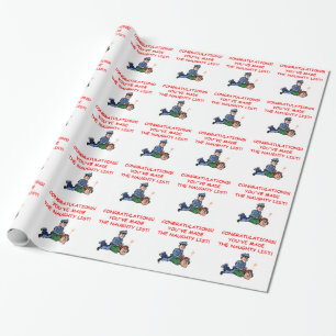 police wrapping paper