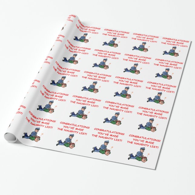 police wrapping paper (Unrolled)