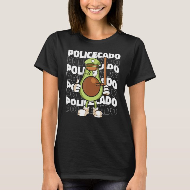 Policecado   Support Law Enforcement Police Agent  T-Shirt (Front)