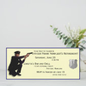 Policeman Custom Retirement Party Invitations (Standing Front)