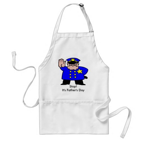 Policeman _ Fathers Day Adult Apron