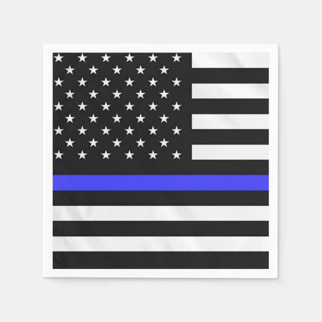 Policeman Flag Napkins (Front)