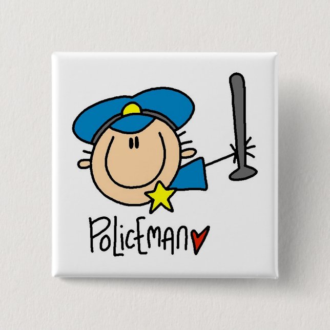 Policeman Occupation Button (Front)