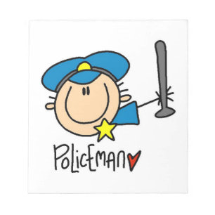 Policeman Occupation Notepad