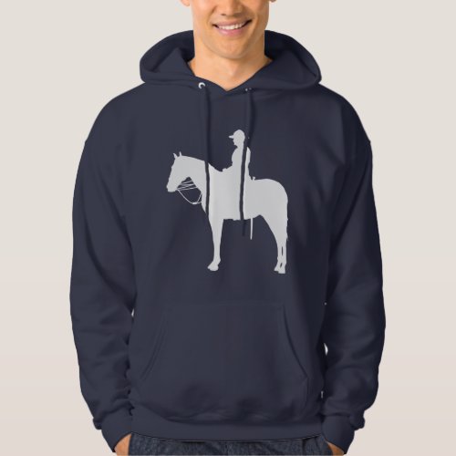 Policeman On A Horse Drawing Hoodie