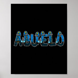 Policeman Police Grandpa Abuelo Halloween Costume Poster