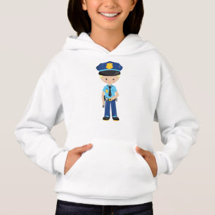 Policeman, Police Officer, Cop, Blond Hair Hoodie