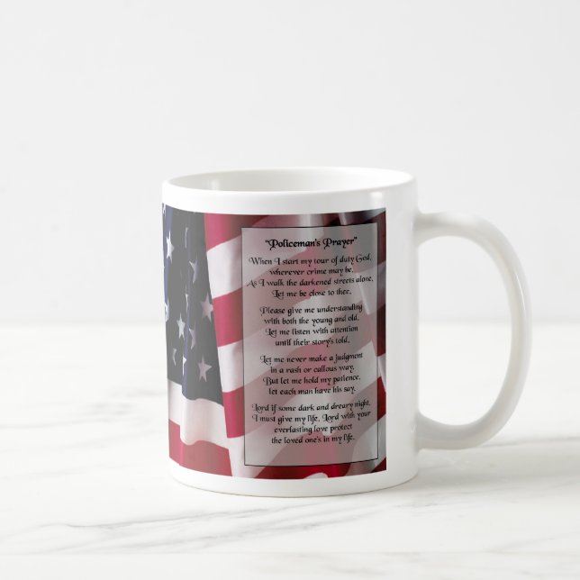 policemans prayer 2 mug (Right)