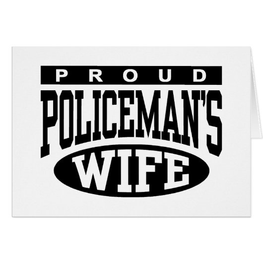 Policeman's Wife Cards (Front Horizontal)