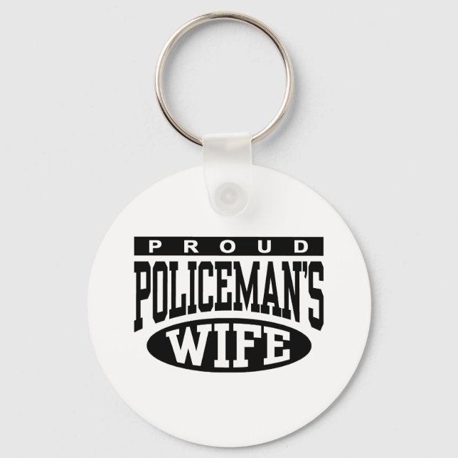 Policeman's Wife Keychain (Front)
