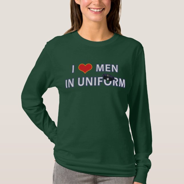 POLICEMEN IN UNIFORM T-Shirt (Front)