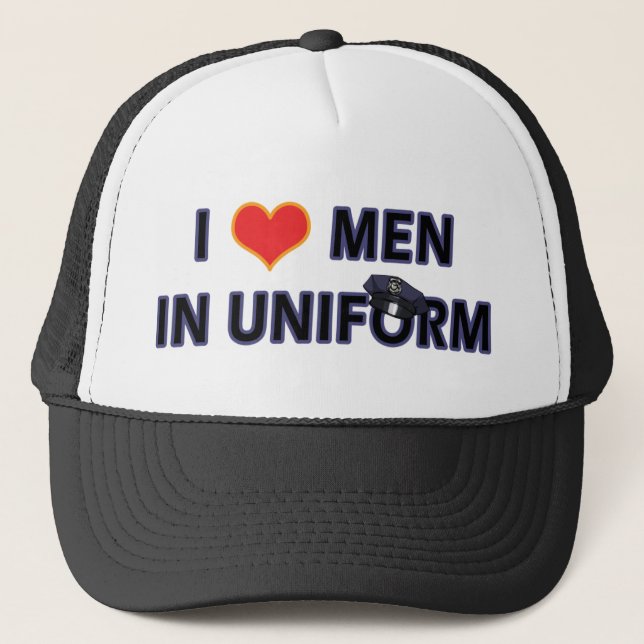 POLICEMEN IN UNIFORM TRUCKER HAT (Front)