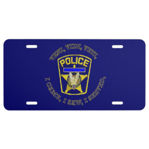Policemen's Badge License Plate