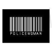 Policewoman Bar Code (Front Horizontal)