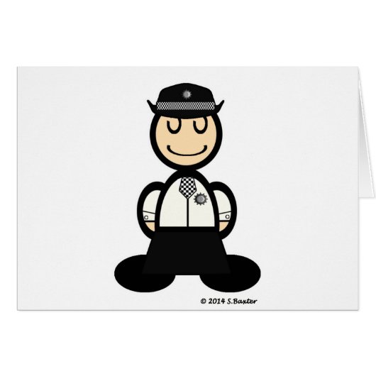 Policewoman (plain) cards (Front Horizontal)