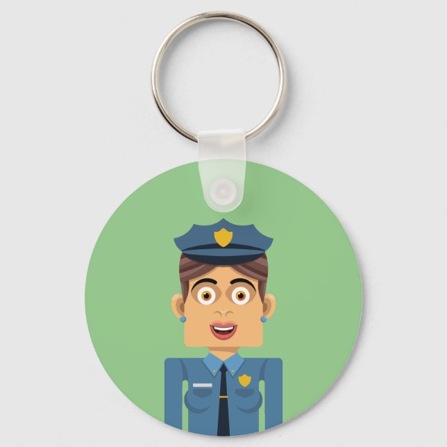 Policia Keychain (Front)