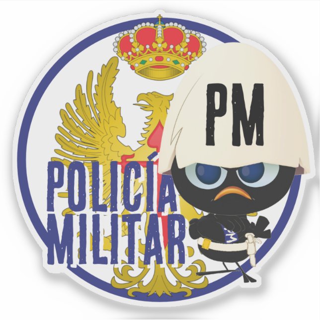 POLICÍA MILITAR STICKER (Front)