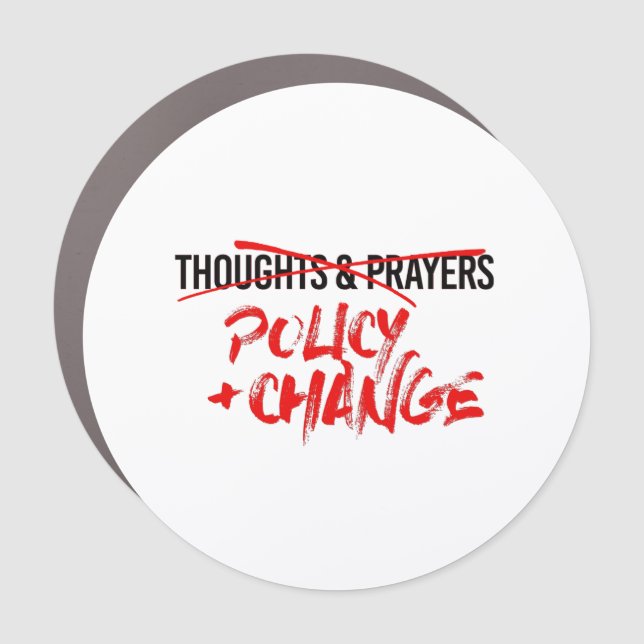 Policy and Change Now Car Magnet (Front)