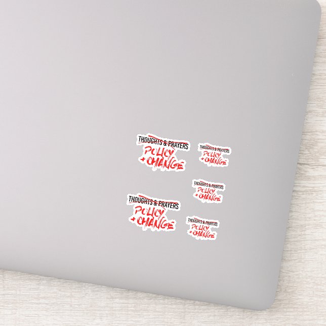 Policy and Change Now Sticker (Detail)