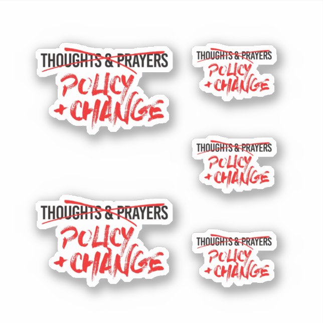 Policy and Change Now Sticker (Front)