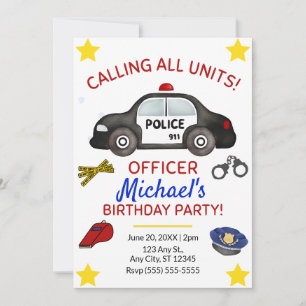 Policy Birthday Invitation