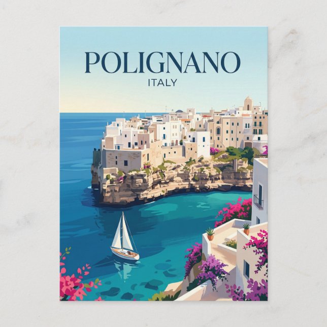 Polignano a Mare Italy Postcard (Front)