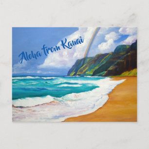 Polihale Rainbow Postcard
