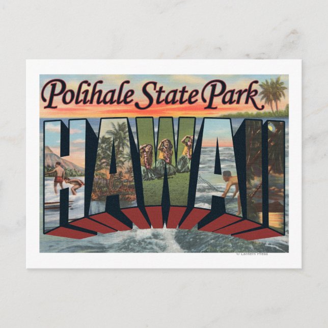 Polihale State Park, Hawaii - Large Letter Scene Postcard (Front)