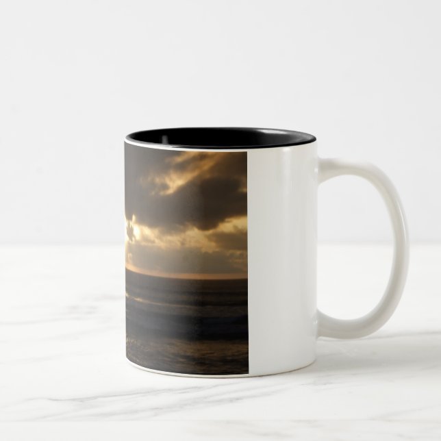 Polihale Sunset Two-Tone Coffee Mug (Right)