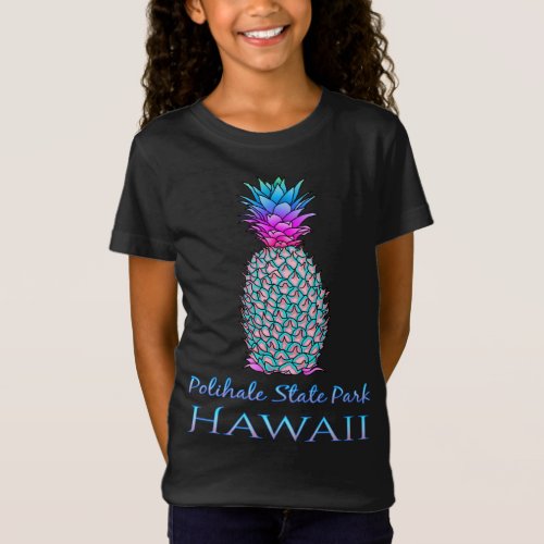 Polihua Beach Hawaii Summer Vacation Pineapple T_Shirt