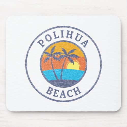 Polihua Beach Lanai Faded Classic Style Mouse Pad