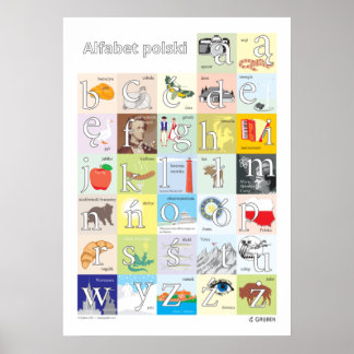Polish Alphabet Poster