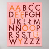 POLISH ALPHABET POSTER | Zazzle