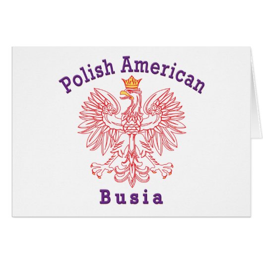 Polish American Busia Cards (Front Horizontal)