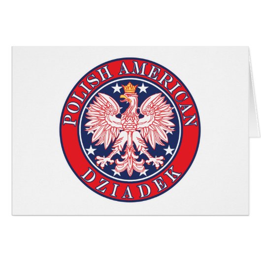 Polish American Dziadek Cards (Front Horizontal)