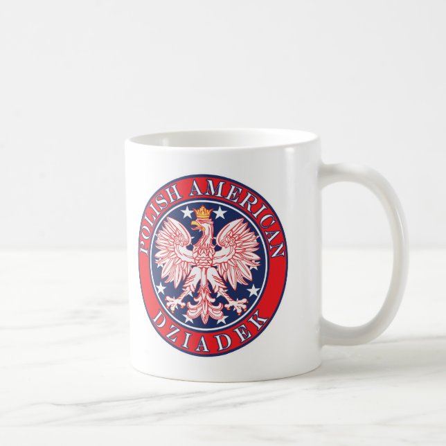 Polish American Dziadek Coffee Mug (Right)