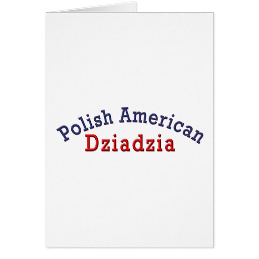 Polish American Dziadzia Cards (Front)