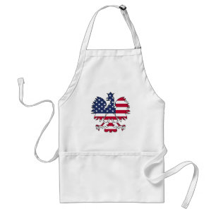 Polish American Eagle Adult Apron