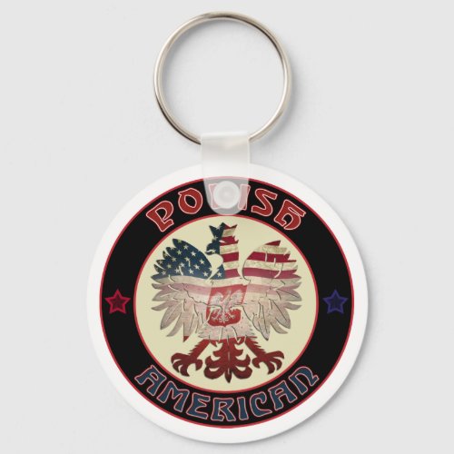 Polish American Eagle Keyrings