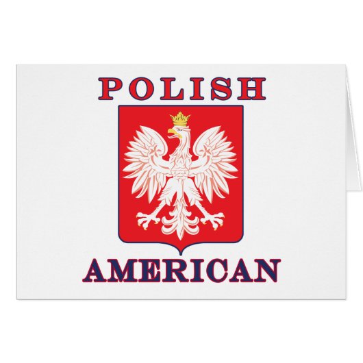 Polish American Eagle Shield (Front Horizontal)